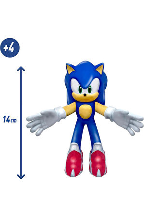 Netflix Sonic Prime Monster Flex Yumuşak Esnek Uzayan Strech Figür SONIC - 14 CM