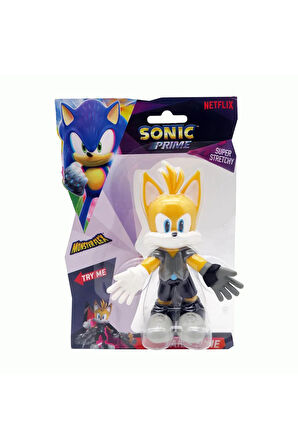 Netflix Sonic Prime Monster Flex Yumuşak Esnek Uzayan Strech Figür TAILS - 14 CM