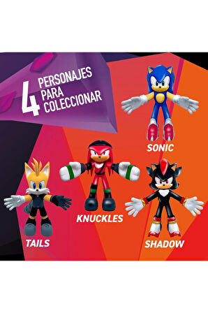 Netflix Sonic Prime Monster Flex Yumuşak Esnek Uzayan Strech Figür KNUCKLES - 14 CM