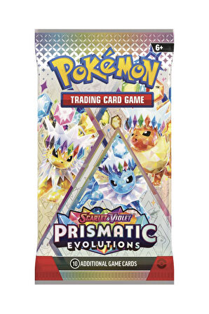 1 Paket (10 KART) Prismatic Evolution Lisanssız Pokemon Oyun Kartı Tcg Scarlet & Violet Booster Pack