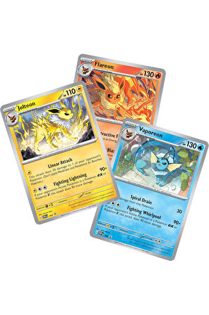 3 Paket (30 KART) Prismatic Evolution Lisanssız Pokemon Oyun Kartı Tcg Scarlet & Violet Booster Pack