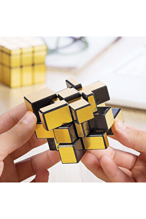 Moyu 3X3 Mirror Küp Altın Aynalı Parlak Zeka Küpü Akıl Küpü Küp