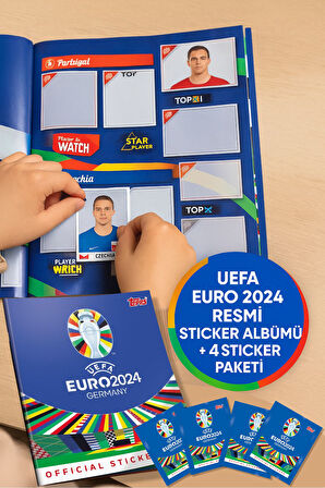 Uefa Euro 2024 Resmi Sticker Albümü 4 Sticker Paketi