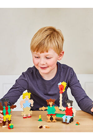 Plus - Plus Minecraft Temalı Learn to Build People of the World Dünya Insanları Lego Yapı Oyuncağı