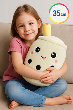 Bubble Tea Beyaz Peluş 35 cm