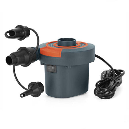 Şişme Yatak & Havuz Şişirmek ve İndirmek için 220V Elektrikli Pompa