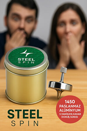 Stres Giderici Uzun Süre Dönebilen Profesyonel Ağır Metal Topaç - Odaklanma için Spin El Oyuncağı