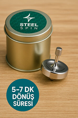 Stres Giderici Uzun Süre Dönebilen Profesyonel Ağır Metal Topaç - Odaklanma için Spin El Oyuncağı