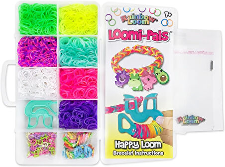 Rainbow Loom 2100 Lastikli 60 Mini Figürlü Bileklik Yapma Seti