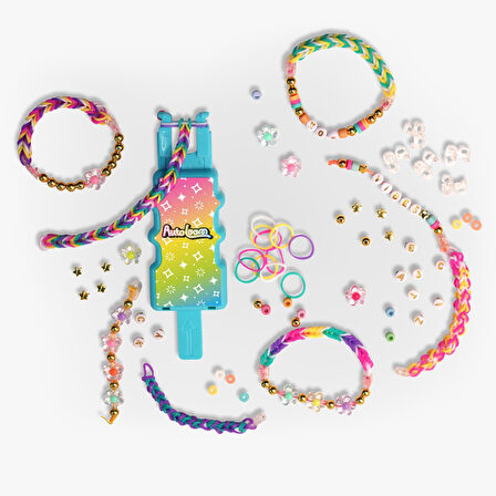 Rainbow Loom Braid & Bead Set – 2000 Lastik, 390 Boncuk, Auto Loom, Bileklik Yapım Kiti
