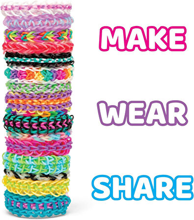 Rainbow Loom Mega Combo Set – 7.456 Parça Renkli Lastik Bileklik Yapım Kiti