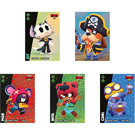 Brawl Stars Panini Resmi Kart Paketi: 20 Paket (120 Kart)