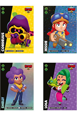 Brawl Stars Panini Resmi Kart Paketi: 20 Paket (120 Kart)
