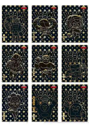 Brawl Stars Panini Resmi Kart Kutusu: 2 Kutu (60 Kart + 6 Limited Edition Kart)