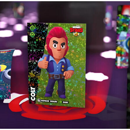 Brawl Stars Panini Resmi Kart Kutusu: 4 Kutu (120 Kart + 12 Limited Edition Kart)