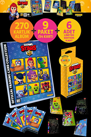 Brawl Stars Panini Resmi Başlangıç Seti ve Özel Seri Kart Kutusu MEGA SET!...