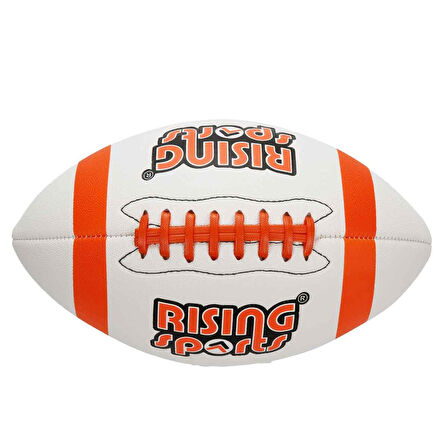 Beyaz Renkli Amerikan Futbol Topu 16 CM ÇAP 400 Gr. Dayanıklı Antrenman ve Oyun Topu