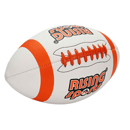 Beyaz Renkli Amerikan Futbol Topu 16 CM ÇAP 400 Gr. Dayanıklı Antrenman ve Oyun Topu
