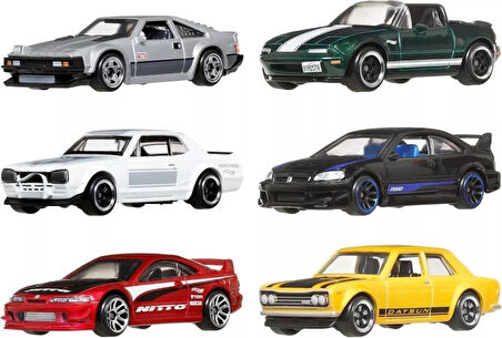 HotWheels Silver Series 6 lı Japon Supra Miata Skyline Civic Acura Koleksiyonluk Model Araba 1:64