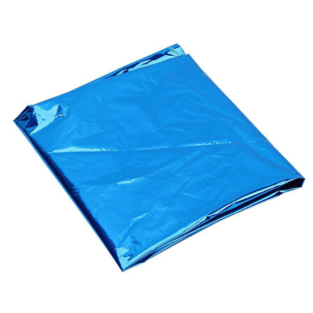 Mavi Kalp Folyo Balon 18 inç 48x48 cm Parti Süsleme Doğum Günü Dekoratif Balon