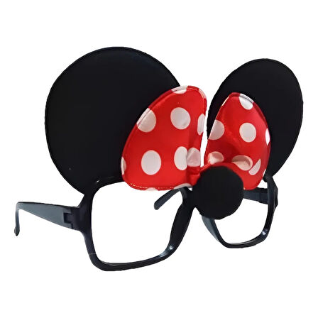 Minnie Mouse 3’lü Parti Kostüm Seti – Gözlük, Papyon ve Kuyruk Aksesuarları