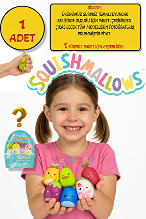Squishmallows Squooshems – 1 Adet - 6.5 CM Sürpriz Yumuşacık Koleksiyon Oyuncağı Seri 12
