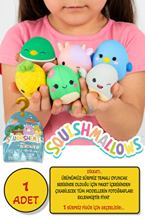 Squishmallows Squooshems – 1 Adet - 6.5 CM Sürpriz Yumuşacık Koleksiyon Oyuncağı Seri 8