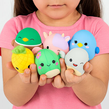 Squishmallows Squooshems – 6 Adet - 6.5 CM Sürpriz Yumuşacık Koleksiyon Oyuncağı Seri 8