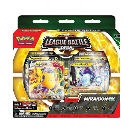 Pokemon Kart League Battle Deck N23 Miraidon Ex Ve Regieleki Vmax 60 Kart Zarlar Kutu Online Kod