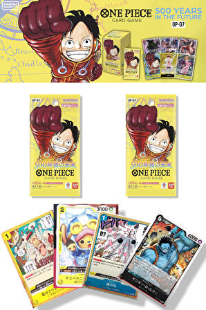 2 Paket One Piece Card Game OP07 500 Years Future Bandai Booster Japonca 12 Kart