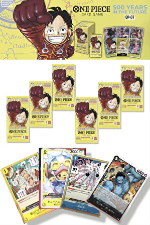 6 Paket One Piece Card Game OP08 Two Legends Bandai Booster Pack Japonca 36 Kart