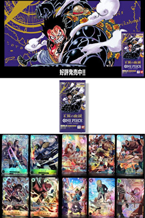 1 Paket One Piece Card Game OP10 Royal Blood Bandai Booster Japonca 6 Kart