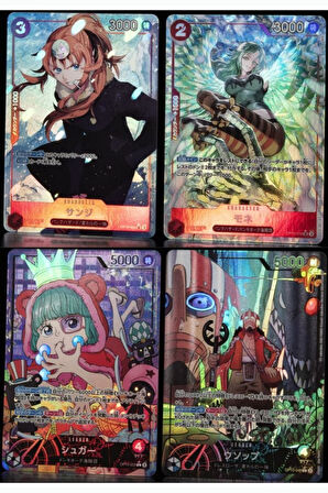 4 Paket One Piece Card Game OP10 Royal Blood Bandai Booster Japonca 24 Kart