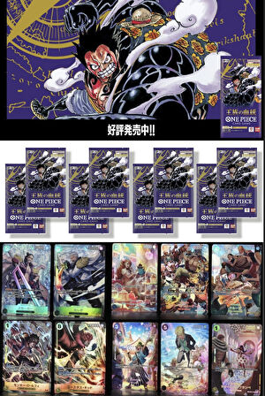 8 Paket One Piece Card Game OP10 Royal Blood Bandai Booster Japonca 48 Kart