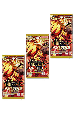 3 Paket Bandai One Piece Card Game The Best Premium Booster Pack PRB-02 Japonca – 30 Kart