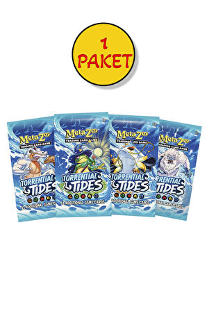 1 Paket MetaZoo Torrential Tides Koleksiyon Kartları Booster Pack 12 Kart