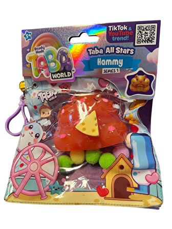 Taba World Hammy Renk Değiştiren Squishy Oyuncak Seri 1 Pom Pomlu ve Anahtarlıklı