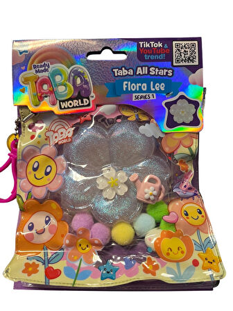 Taba World Flora Lee Parfümlü Çiçek Squishy Oyuncak Seri 1 Pom Pomlu ve Anahtarlıklı
