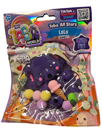 Taba World Lala Renk Değiştiren Tavşan Squishy Oyuncak Seri 1 Pom Pomlu