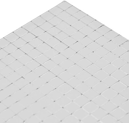 5’li Kendinden Yapışkanlı Silver Ayna Mozaik Disco Sticker Duvar Çerçeve Eşya Dekoratif Kaplama30x30