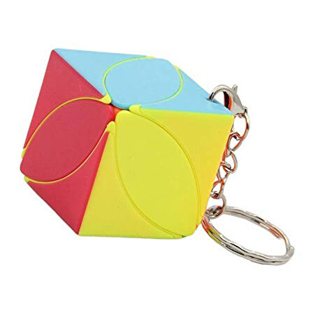 Skew Ivy Rübik Akıl Küpü Taşınabilir Anahtarlık Renkli Dayanıklı Magic Hızlı Dönüşlü Zeka Oyuncağı