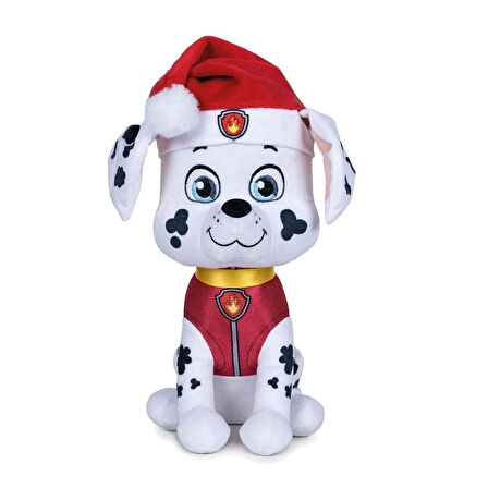 Paw Patrol Yılbaşı Serisi Marshal 27 Cm Peluş Oyuncak İtfaiyeci Köpek