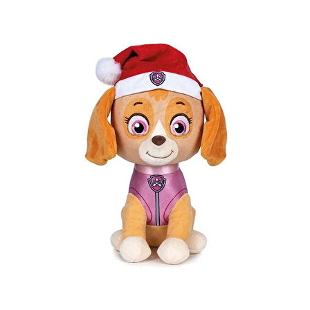 Paw Patrol Yılbaşı Serisi Skye 27 Cm Peluş Oyuncak Pilot Köpek