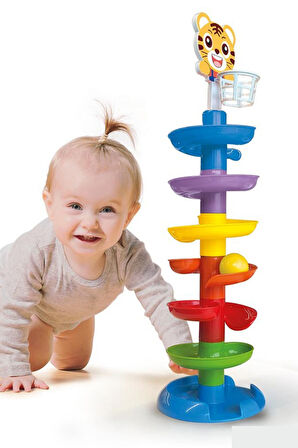Top Yuvarlama Kulesi – 63 cm Top Kulesi Eğitici Oyuncak