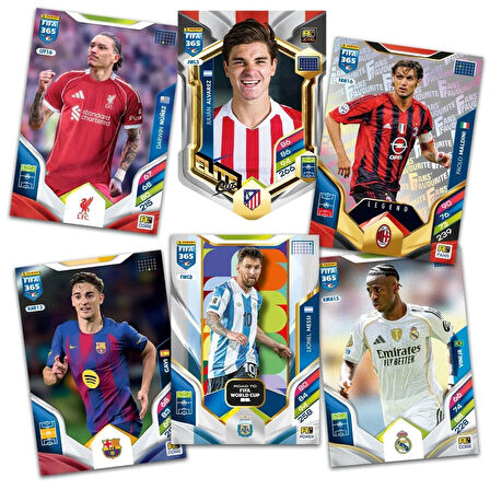 Panini Adrenalyn Fifa 365 - 2026 Official Trading Card Futbolcu Kartları - 20 PAKET (120 KART)