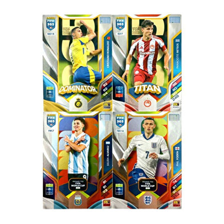 Panini Fifa 2026 Premium 5 Paket - 50 Kart (30 Core 5 Fans 5 Power 5 Jewel 5 Limited Edition)