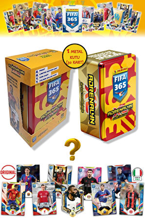 Panini Fifa 2026 Metal Kutulu Futbolcu Kartları (24 Core 4 LE 1 Coin 1 Golden Kart) - Kırmızı Sarı