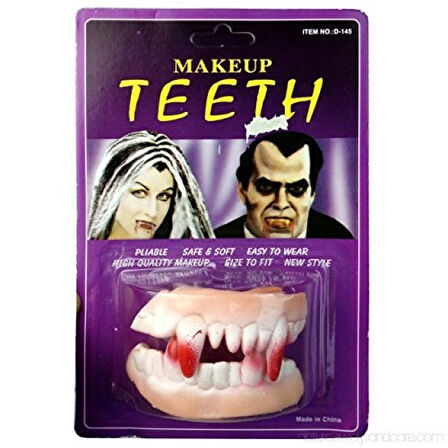 Cadılar Bayramı Halloween Vampir Takma Diş Cosplay Parti Kostüm Aksesuarı 1 Adet