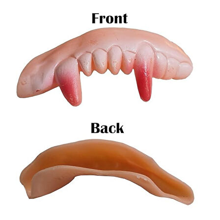 Cadılar Bayramı Halloween Kostüm Partisi Vampir Kan Emici Kont Drakula Pelerin+Takma Diş Kostüm Seti