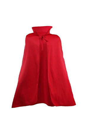 Kırmızı Şeytan Pelerini 120 cm Halloween Kostüm Aksesuarı